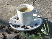 1119 - Espresso mit Kaffeebohnen